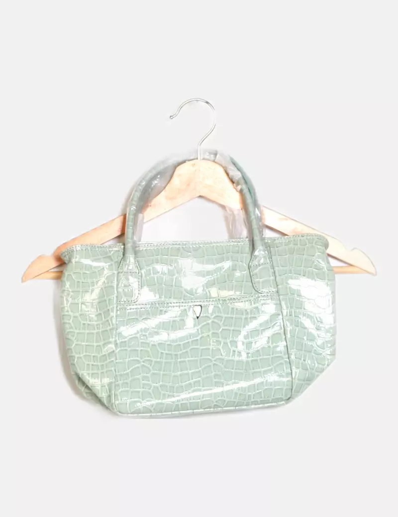 Lancaster Bolso verde texturizado