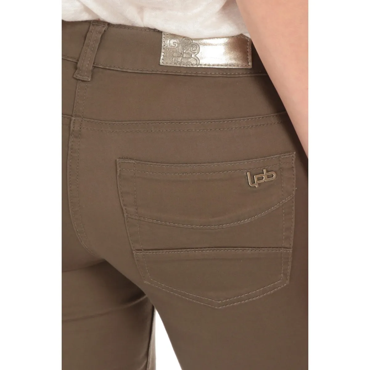 Les Petites Bombes Pantalon Slim Strech Kaki S161201