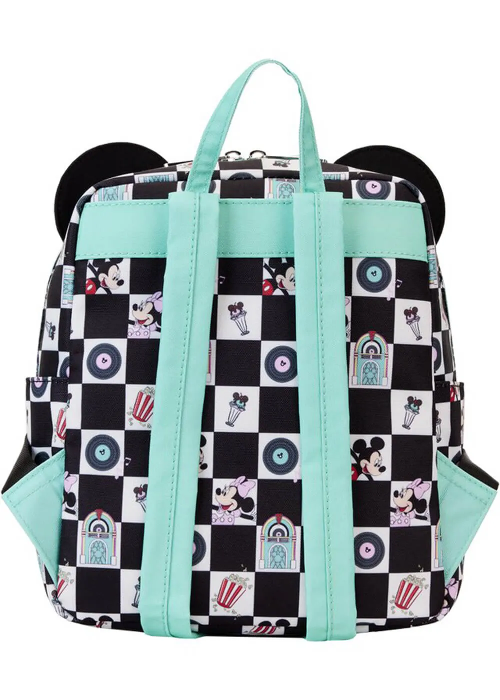 Loungefly Disney Mickey and Minnie Date Night Dinner AOP Backpack Multi