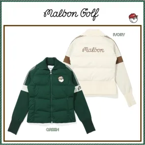 Malbon Golf  |Street Style Long Sleeves Plain Logo Cardigans