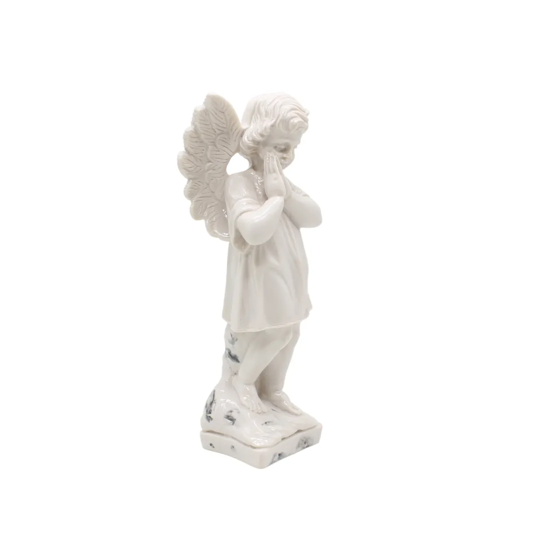 Marble Powder  Angel Standing Praying- 30cm (white)