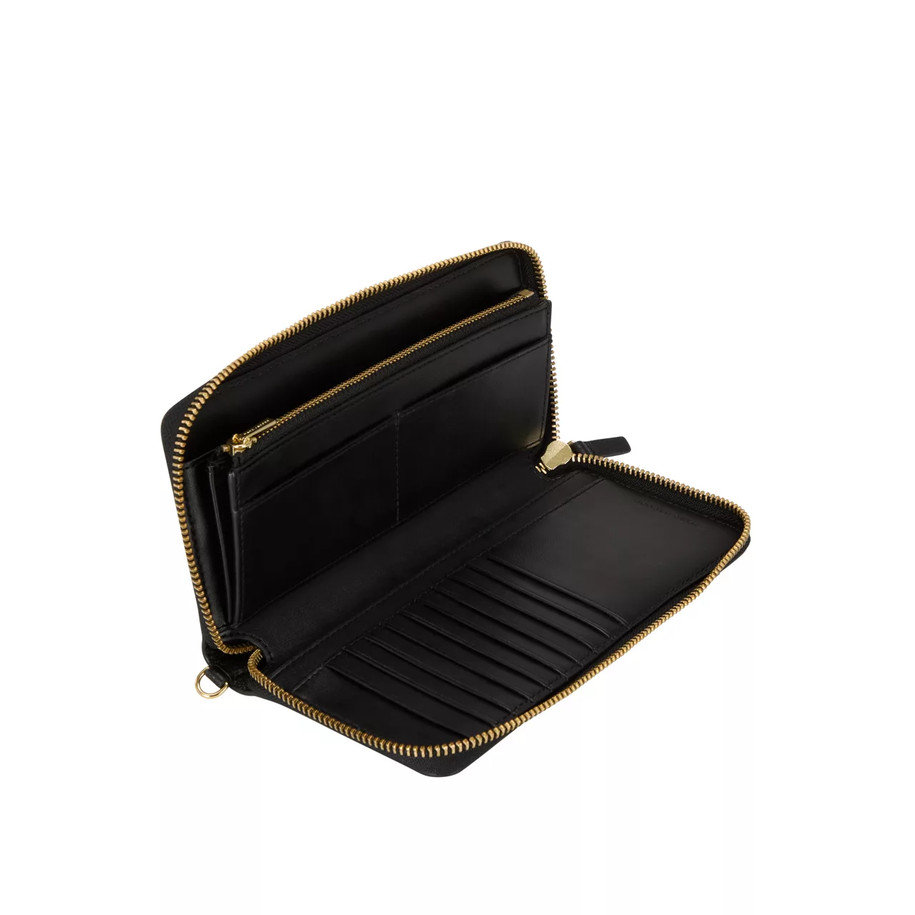 MARC JACOBS The Leather Continental Wallet - Black