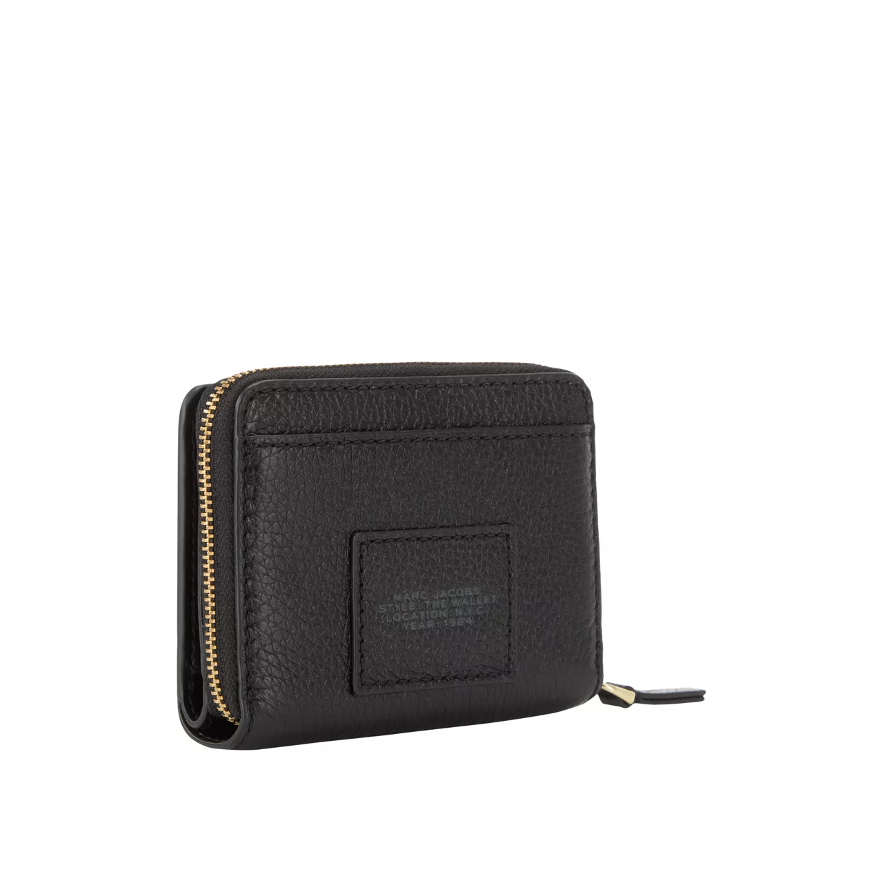 MARC JACOBS The Leather Mini Compact Wallet - Black