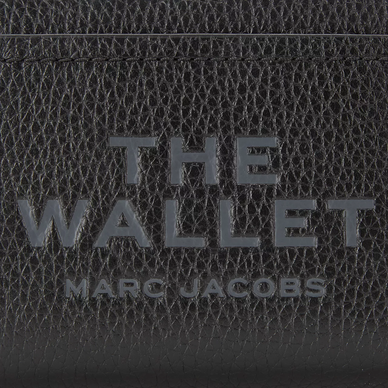 MARC JACOBS The Leather Mini Compact Wallet - Black