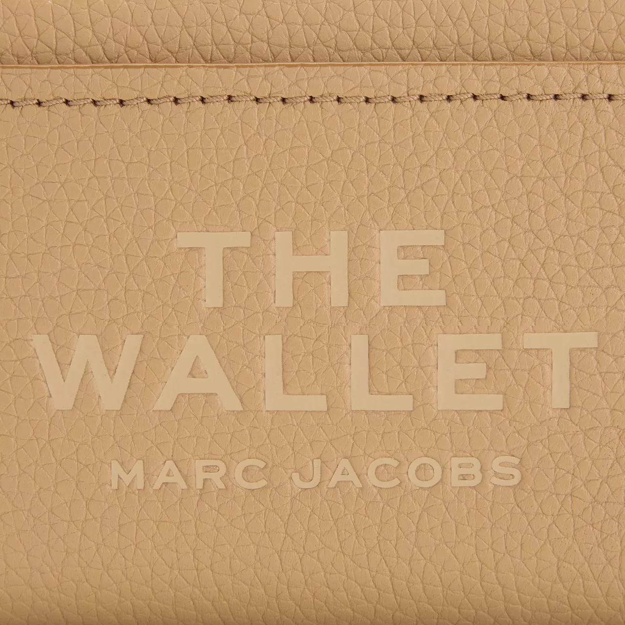 MARC JACOBS The Leather Mini Compact Wallet - Camel