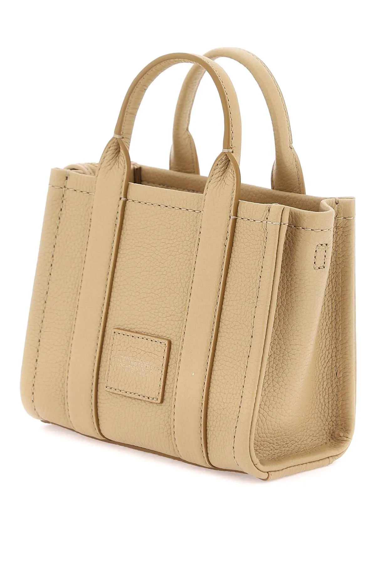 Marc Jacobs The Leather Mini Tote Bag   Beige