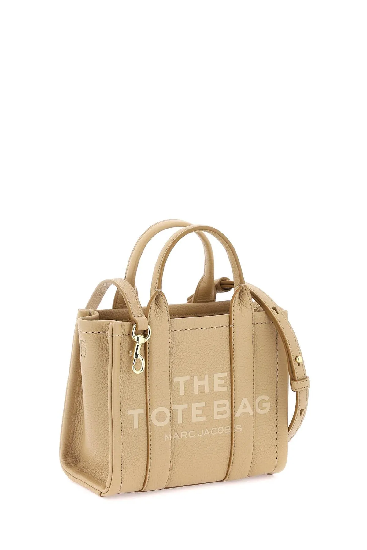 Marc Jacobs The Leather Mini Tote Bag   Beige