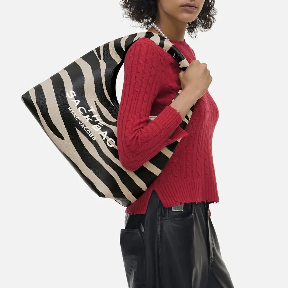 Marc Jacobs The Zebra Leather Sack Bag