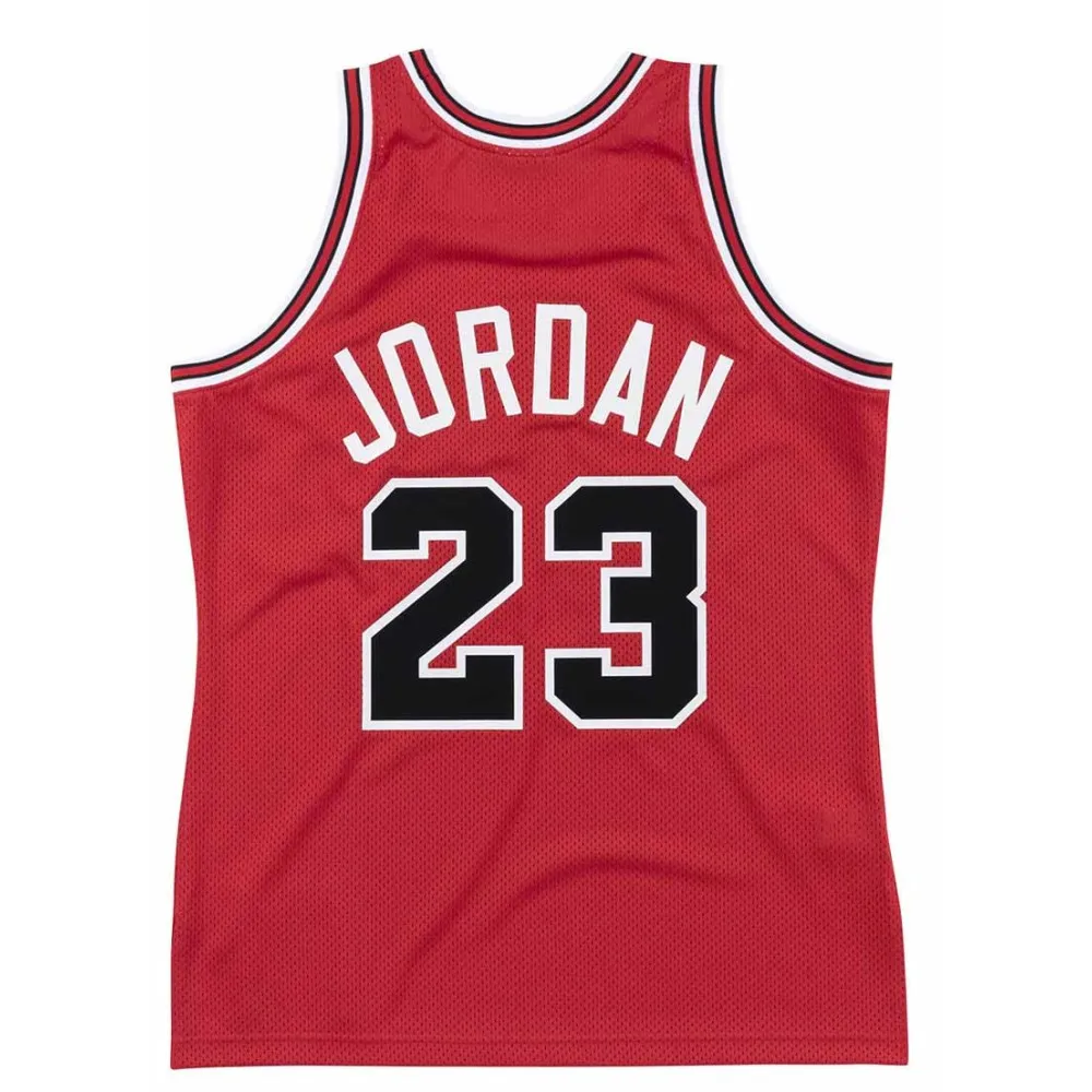 Michael Jordan Chicago Bulls 85-86 Red Authentic