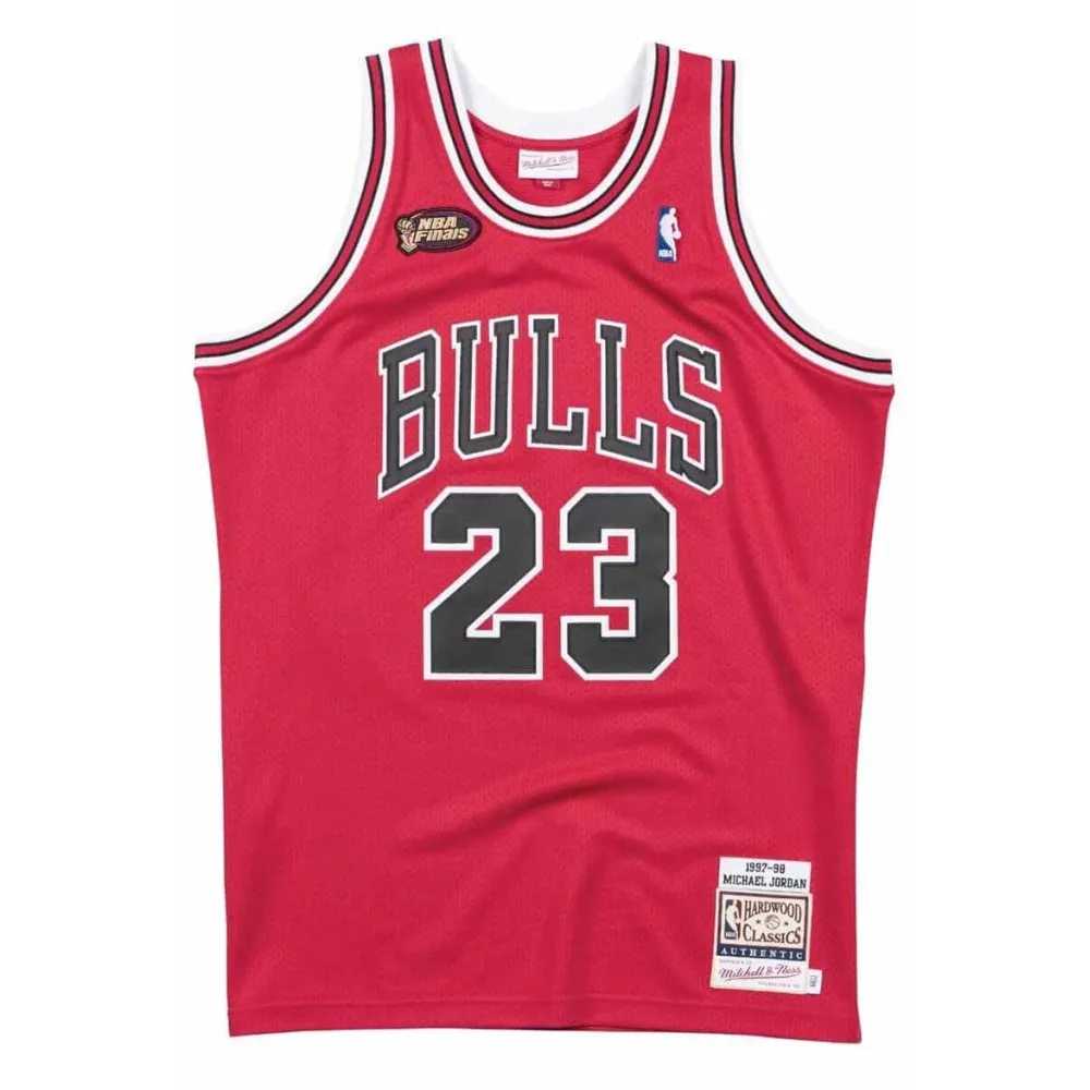 Michael Jordan Chicago Bulls 97-98 Road Finals Authentic