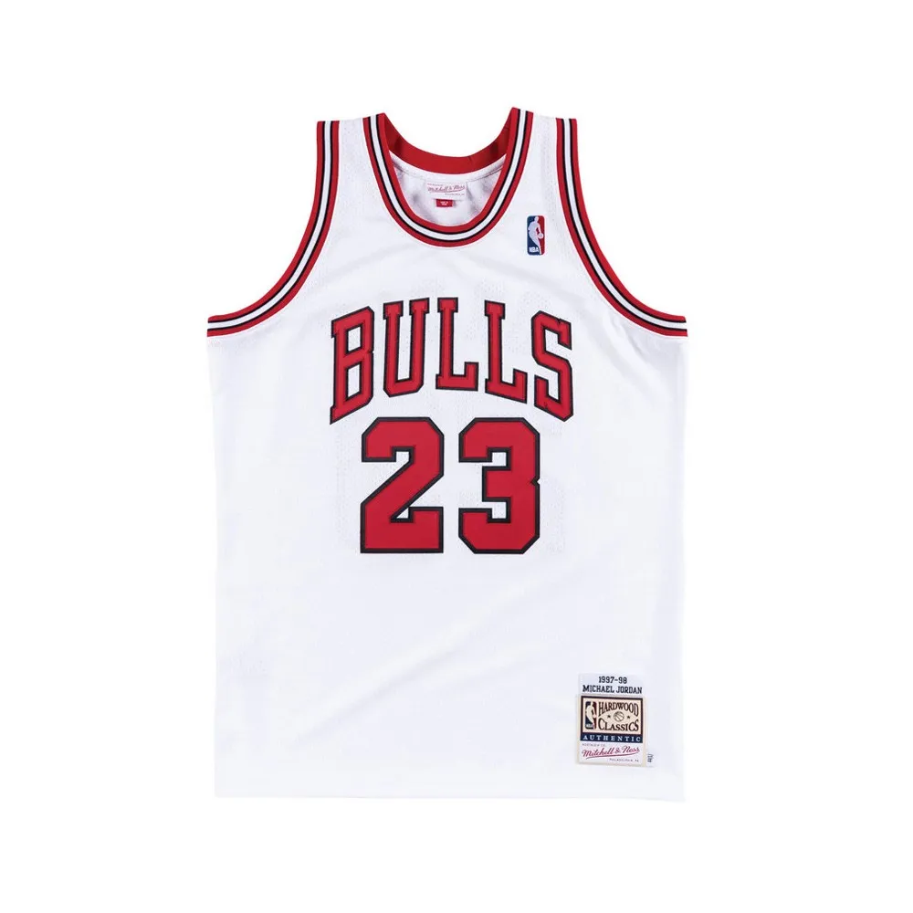 Michael Jordan Chicago Bulls 97-98 White Authentic