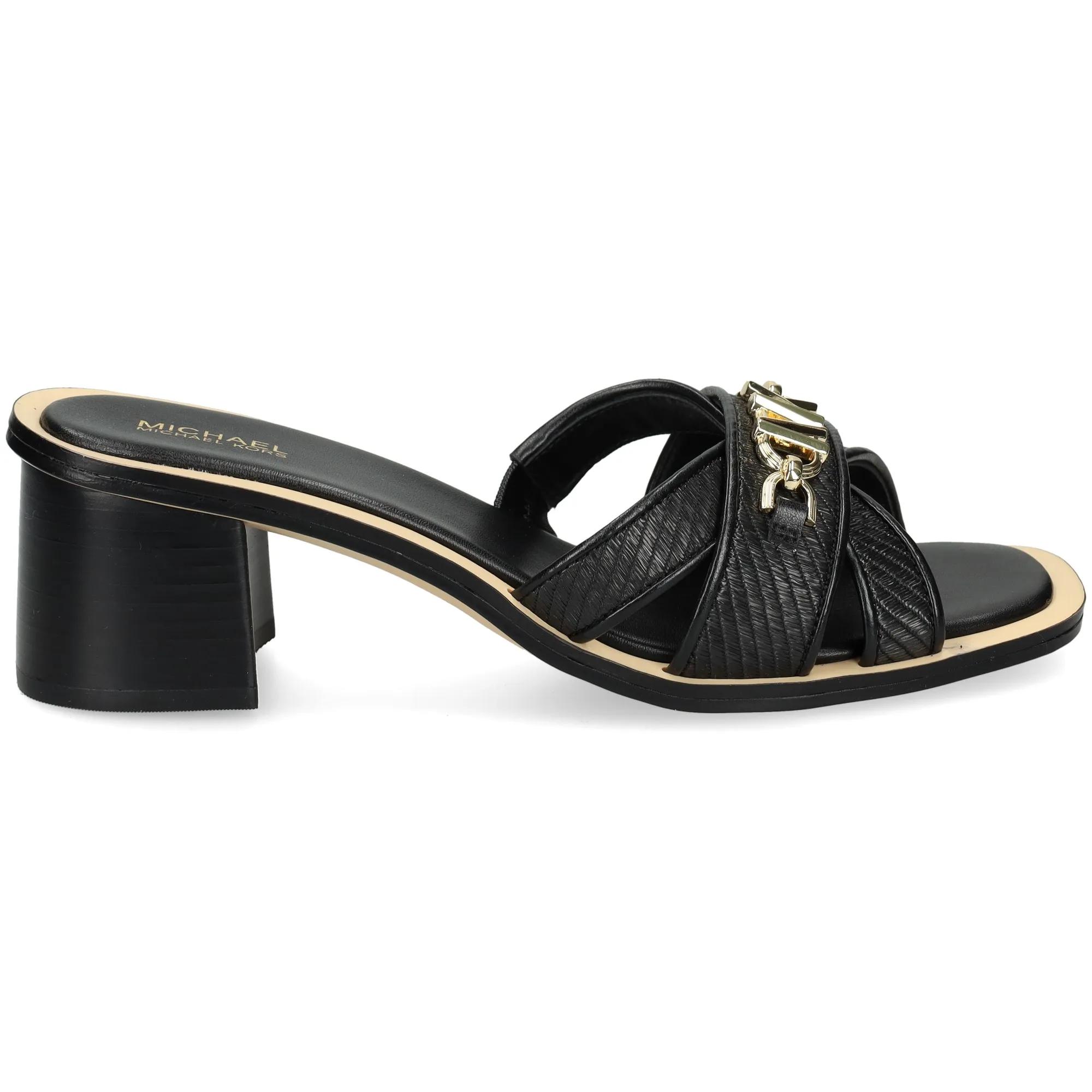 MICHAEL KORS Sandalias con tacón de Mujer 003 BLACK/BLAC