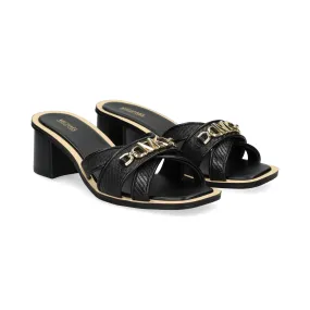 MICHAEL KORS Sandalias con tacón de Mujer 003 BLACK/BLAC