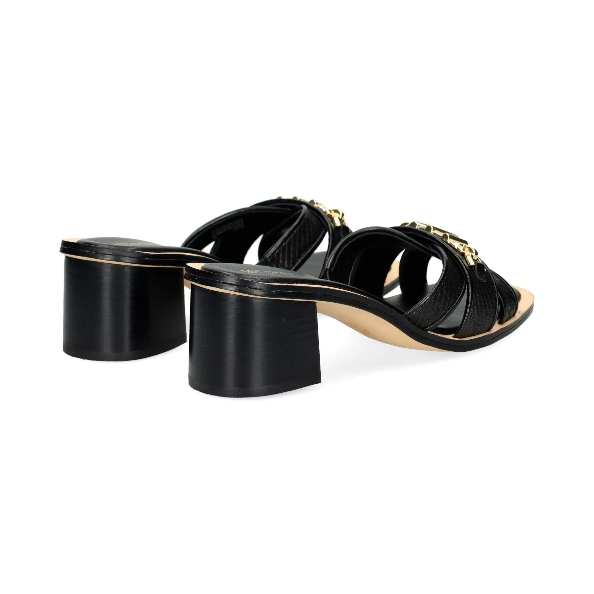 MICHAEL KORS Sandalias con tacón de Mujer 003 BLACK/BLAC