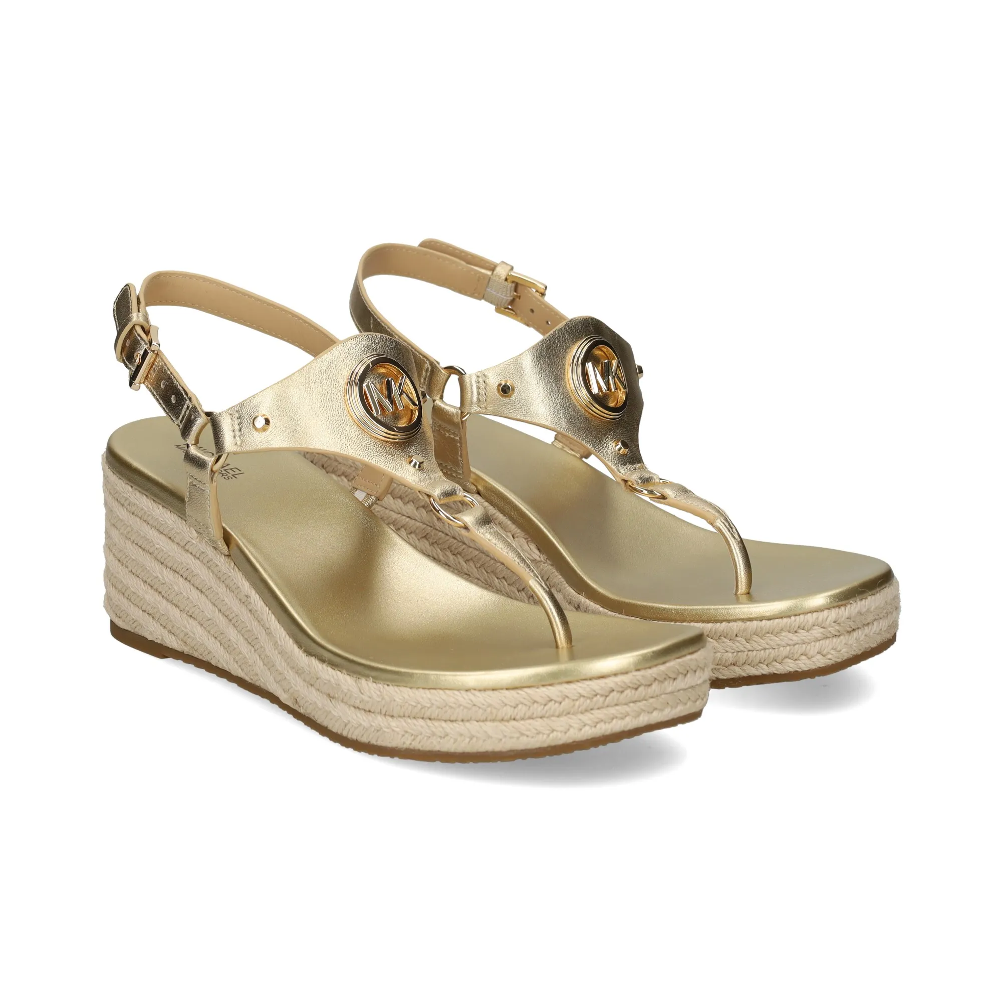 MICHAEL KORS Sandalias cuña de Mujer 740 PALE GOLD