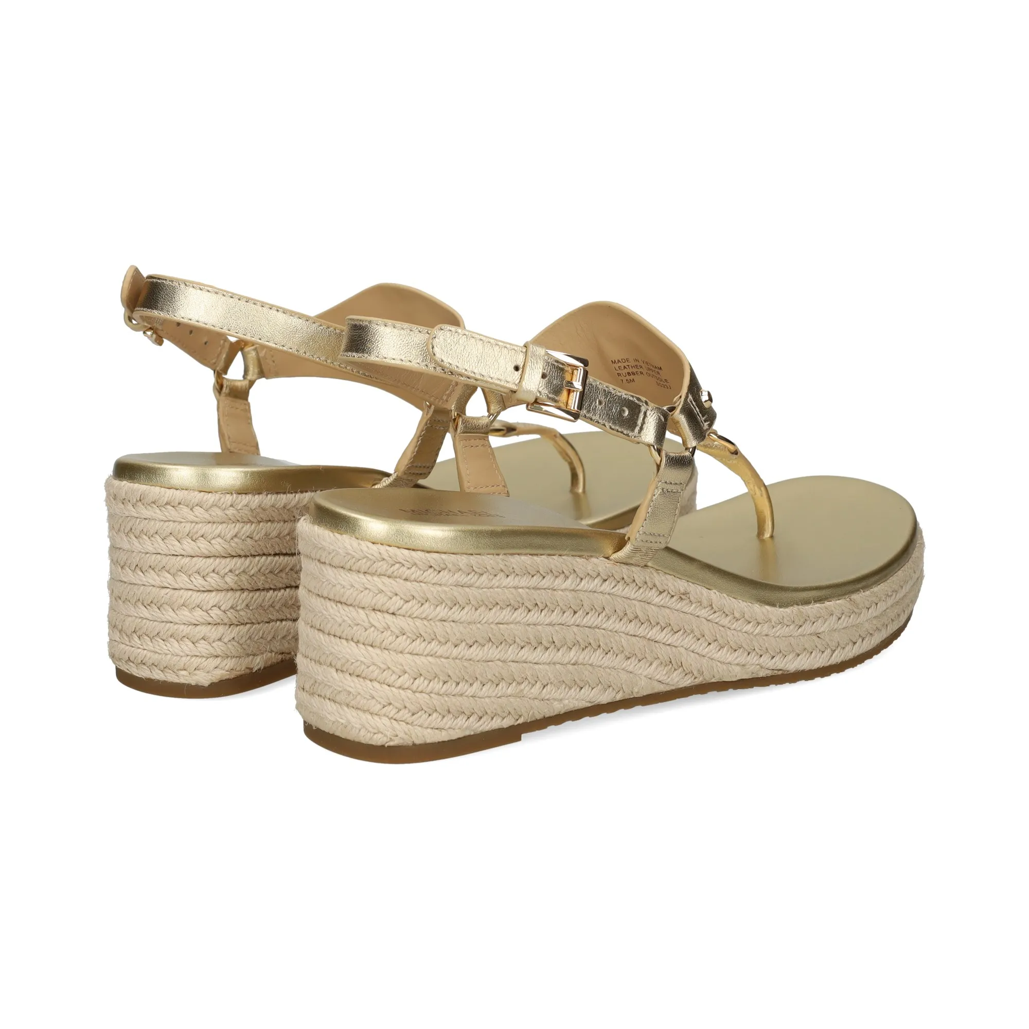 MICHAEL KORS Sandalias cuña de Mujer 740 PALE GOLD