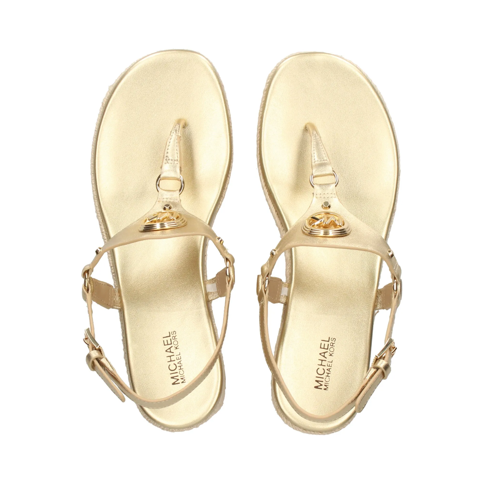 MICHAEL KORS Sandalias cuña de Mujer 740 PALE GOLD