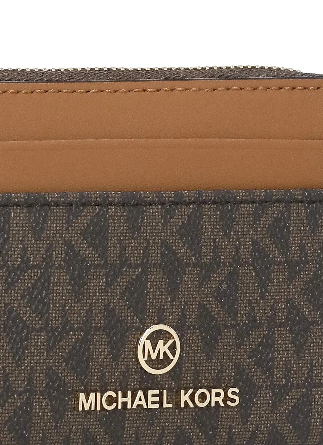 Michael Michael Kors Logo Plaque Zipped Wallet