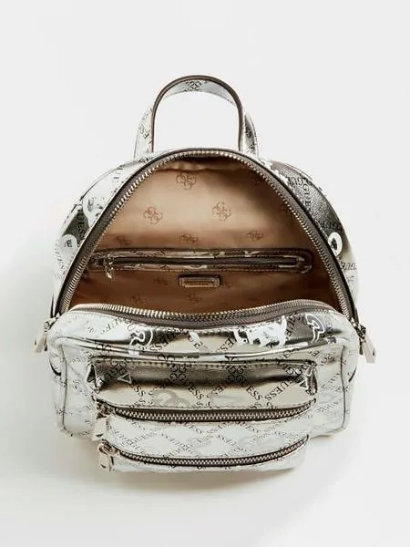 mochila guess caley plata