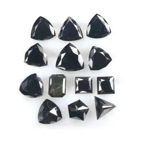 Natural Loose Mix Shape Diamond Black Color 1.14 CT 2.15 MM Mix Shape Rose Cut Diamond L1847