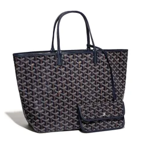 Navy Blue Goyard Saint Louis PM Tote Bag