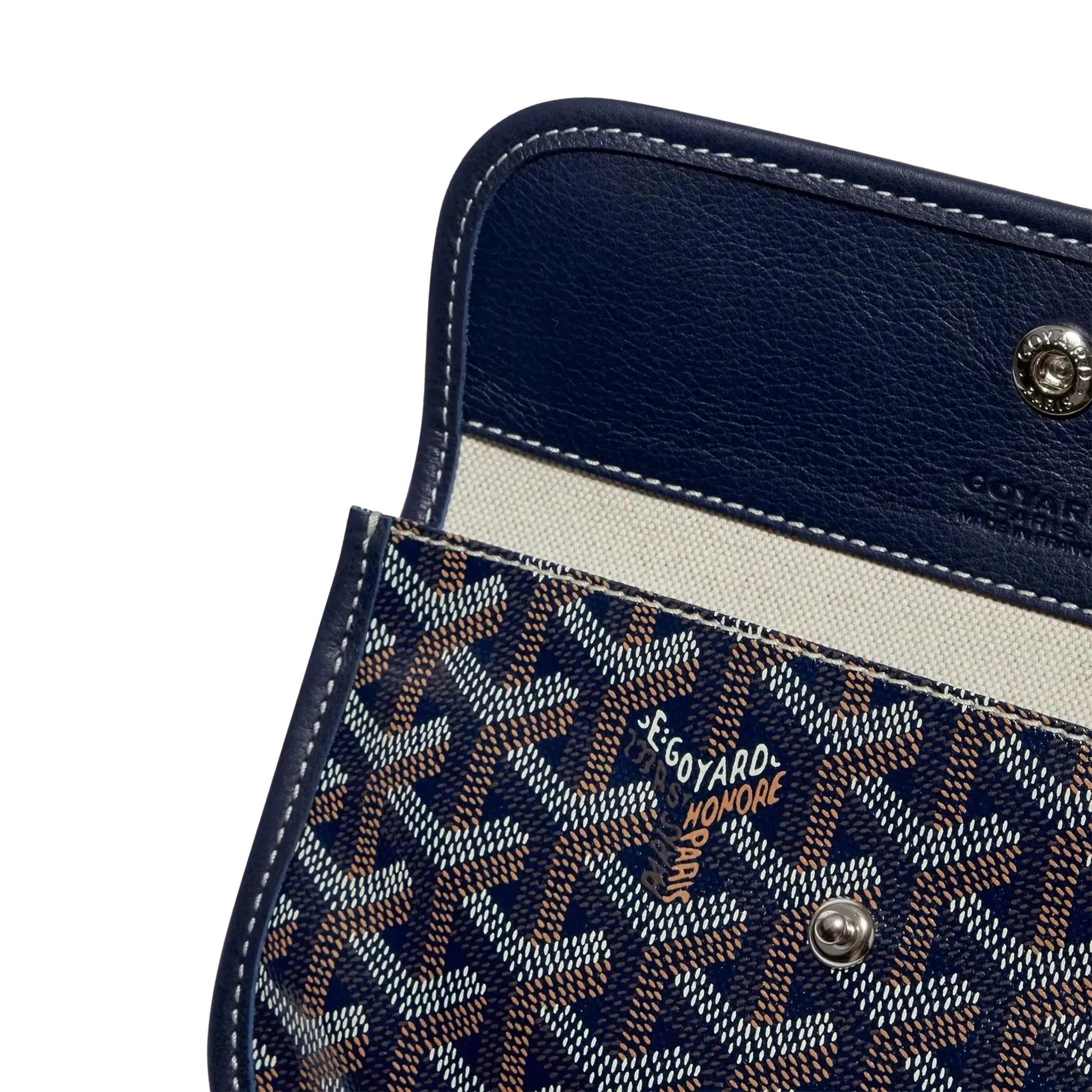 Navy Blue Goyard Saint Louis PM Tote Bag