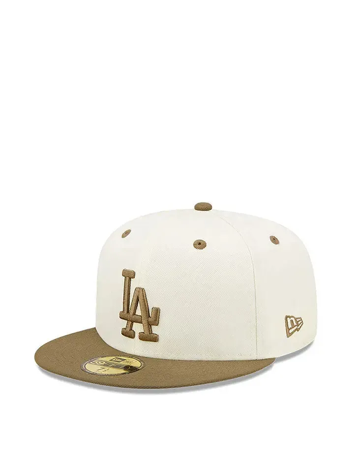 New Era LA Dodgers MLB Fitted Cap Trail Mix / White