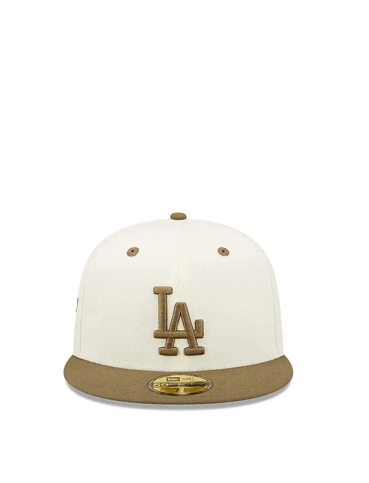 New Era LA Dodgers MLB Fitted Cap Trail Mix / White