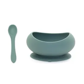 OB Designs Stage 1 Suction Bowl & Spoon Set Ocean