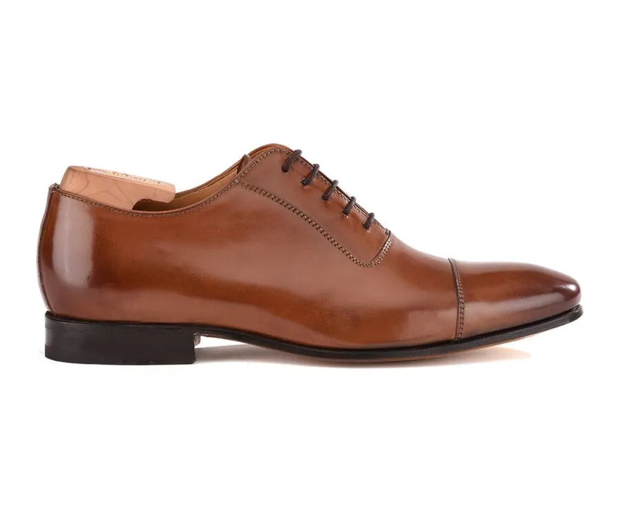 Patina Chestnut Oxford shoes - Leather outsole - RINGWOOD