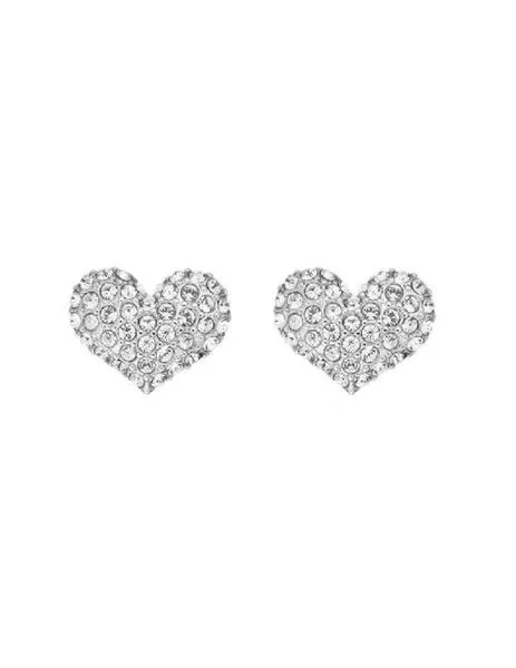 pendientes guess corazones brillantes