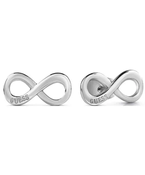 pendientes guess infinito plateado