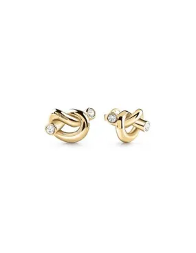 pendientes guess knot nudo gold