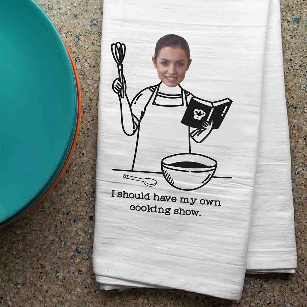 Personalized Kitchen Towels for a Wannabe Cooking Show Host