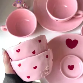 Pink Love Series  Ceramic Tableware Set - Kimi