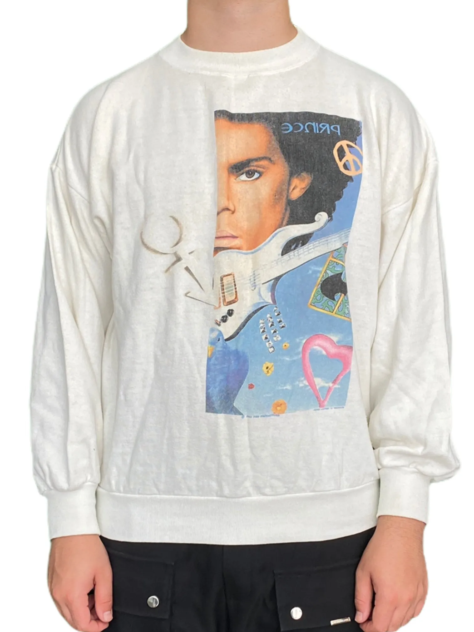 Prince – Official Vintage 1990 Nude Tour PRN Productions Unisex Sweatshirt Montage