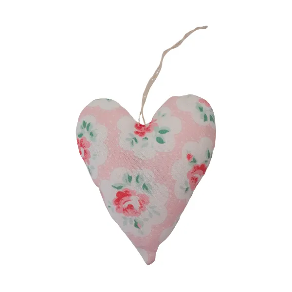 Provence Rose Fabric Heart