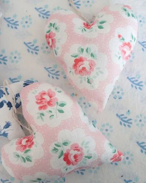 Provence Rose Fabric Heart