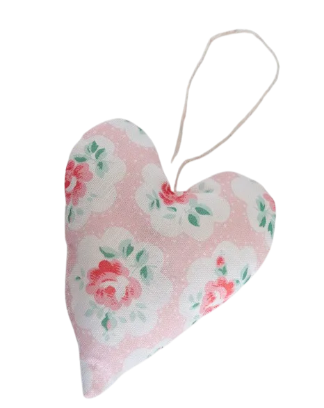 Provence Rose Fabric Heart