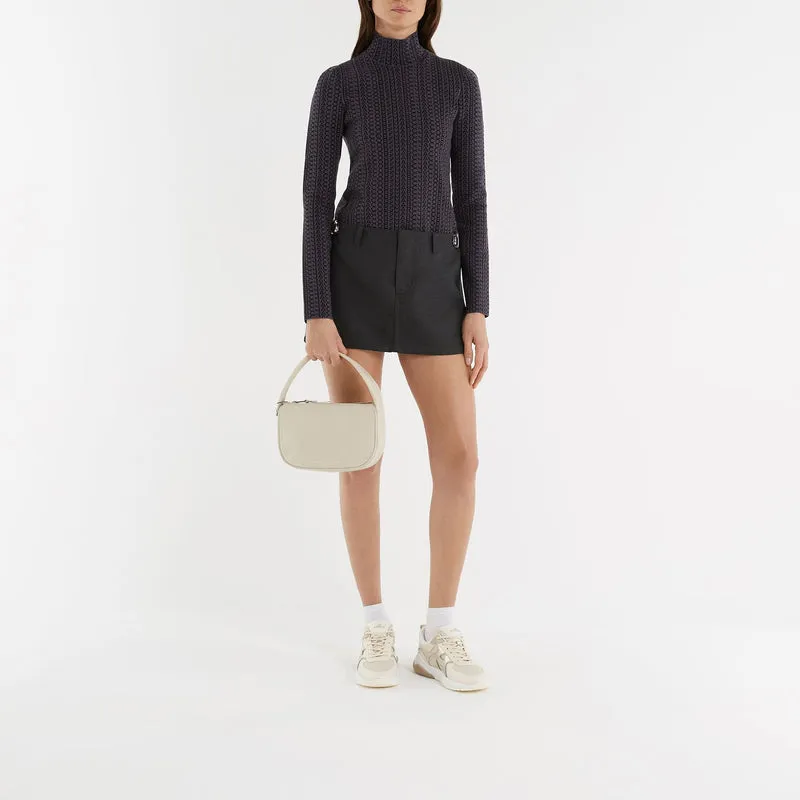 Pushlock Mini Hobo Bag - Marc Jacobs -  Cloud White - Leather