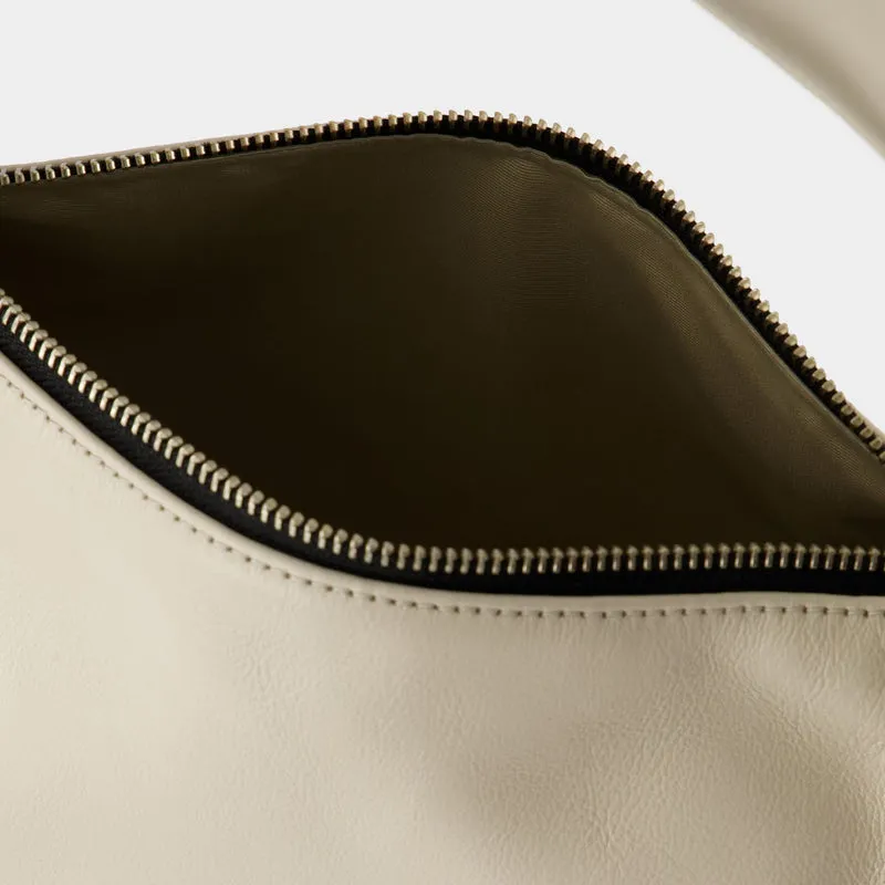 Pushlock Mini Hobo Bag - Marc Jacobs -  Cloud White - Leather