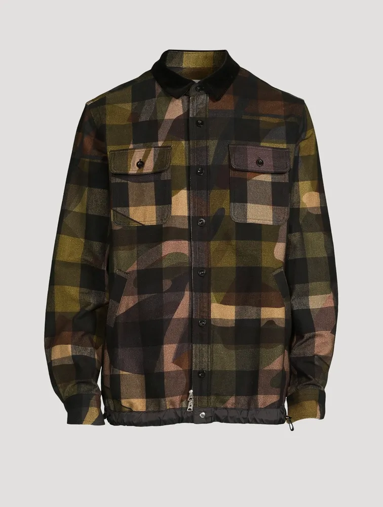 SACAI X KAWS Kaws Shirt Jacket Camo Print