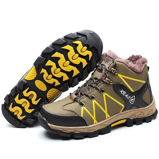 Safety Shoes Steel Cap Waterproof Lined Work Shoes Winter Unisex Snow Boots For Trekking Hiking