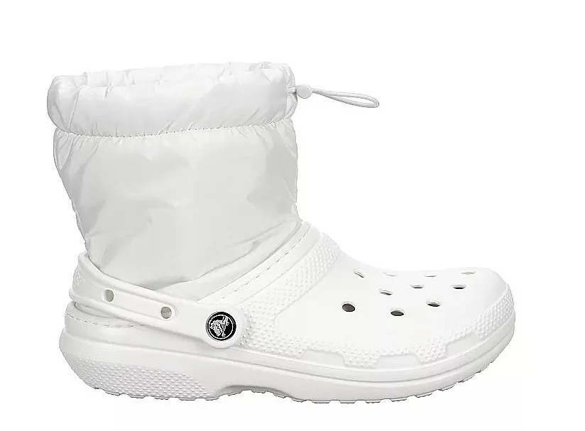 shoes Crocs Classic Lined Neo Puff Boot - White/White