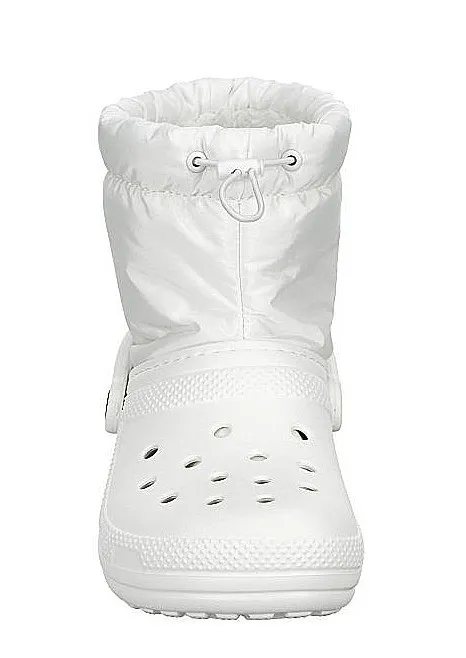 shoes Crocs Classic Lined Neo Puff Boot - White/White