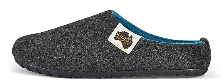 shoes Gumbies Outback - Charcoal/Turquoise