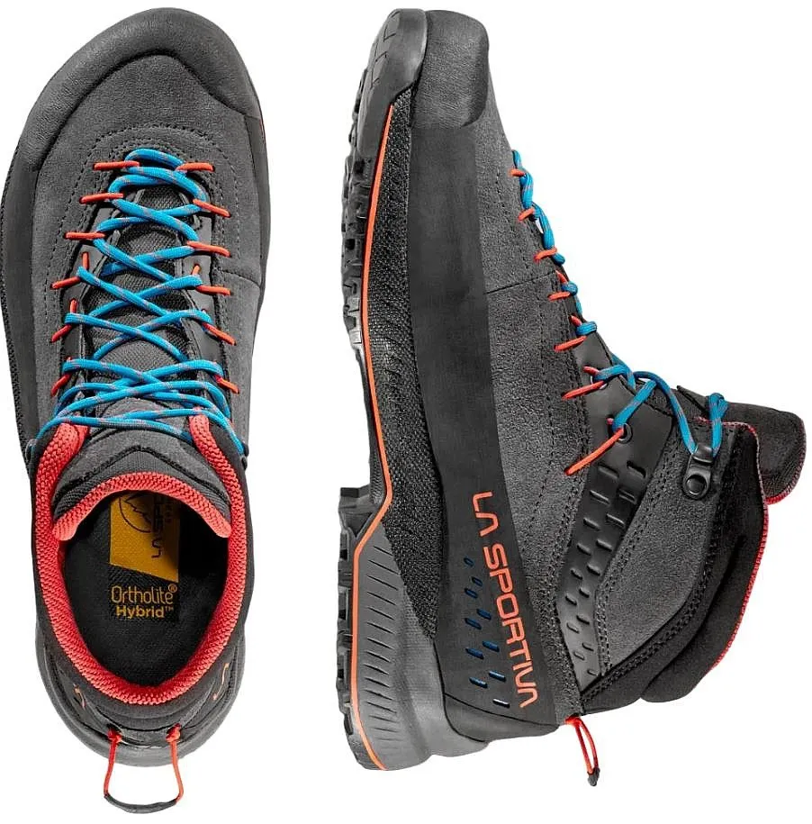 shoes La Sportiva TX4 Evo Mid GTX - Carbon/Cherry Tomato - men´s