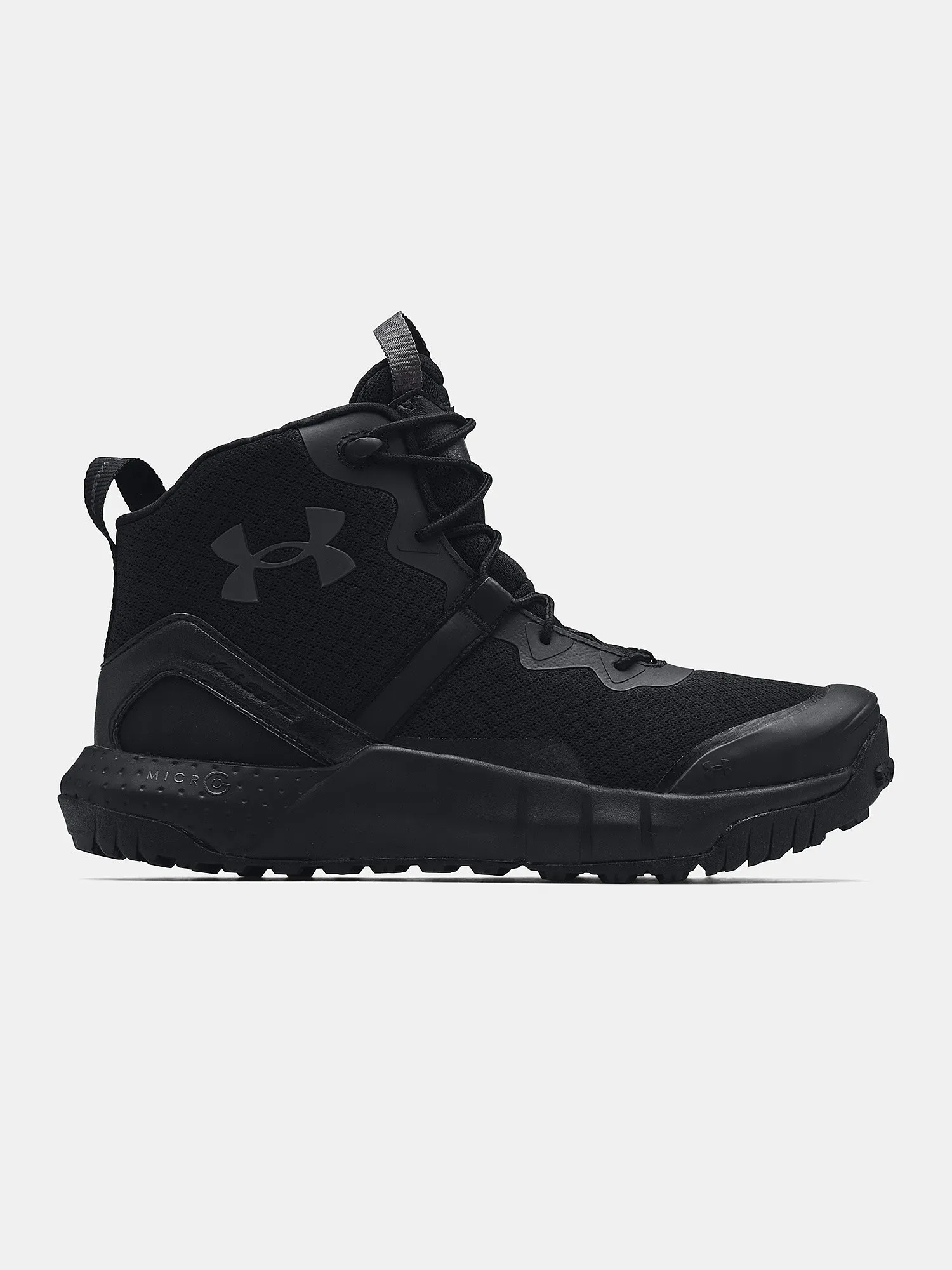 shoes Under Armour Micro G Valsetz Mid Zip - Black/Black - men´s