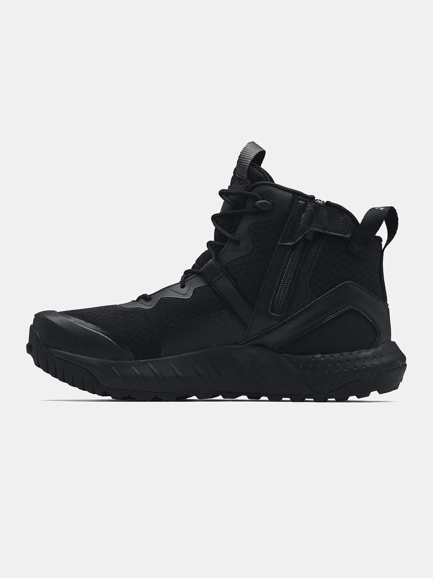 shoes Under Armour Micro G Valsetz Mid Zip - Black/Black - men´s