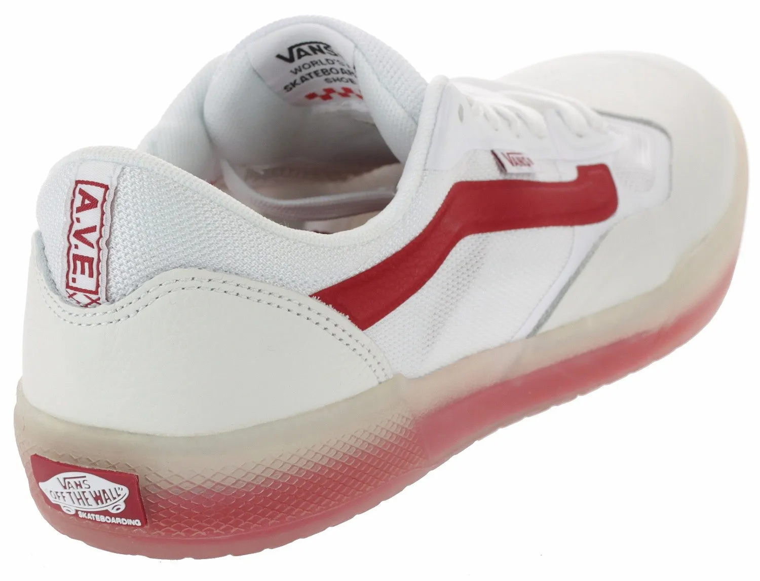 shoes Vans AVE - Sport Leather/Chilli Pepper/White - men´s